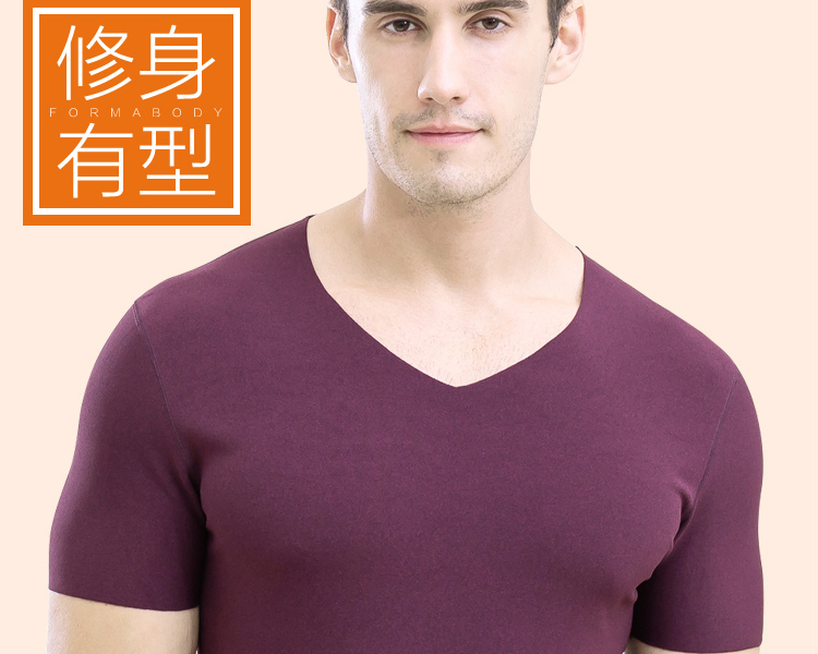Dàn ấm áo thun nam tay ngắn ấm áp cộng với áo thun nhung dày nửa tay áo thun Slim bó sát mùa đông áo thun polo