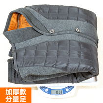 Middle-aged and elderly cotton-padded clothes men plus velvet thickened warm small cotton-padded jacket grandpa father old mans winter clothes