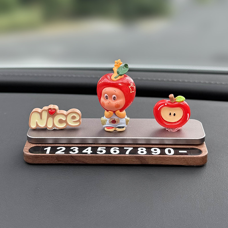 2025 New Model Female Parking Number Plate, Cute Temporary Car Phone Number Plate, Creative Decorative Item