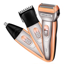 German three-in-one multifunctional shaver electric rechargeable scraping beard for mens nose hair machine electric hairdresser