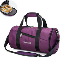 Sports fitness bag female portable training bag male independent shoe swimming net red large capacity luggage bag travel bag tide