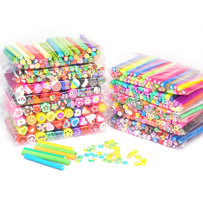 Color soft pottery size fruit nail mobile phone shell can cut DIY homemade mesh red mud slice package material