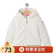 Aierjian B new female child cotton-padded coat Korean wool coat autumn and winter warm children cotton-padded clothing 299