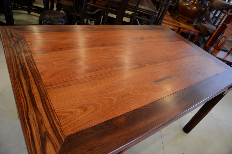 Minh và nhà Thanh đồ nội thất bằng gỗ gụ Lào Rosewood Bari gỗ hồng mộc bàn ăn hoa bảng (Spot, B1258) - Bộ đồ nội thất mẫu bàn ghế phòng khách hiện đại