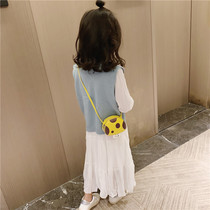 Childrens bag Girls fashion messenger bag Cute princess Western style mini bag girl male treasure small mushroom satchel