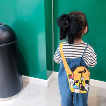 Mickey canvas bag baby bag childrens portable coin bag 2020 new summer childrens canvas messenger bag tide