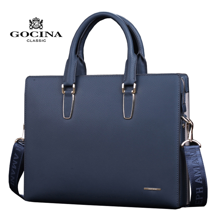 New men's bag handbag crosswalk business men's bag single shoulder slanted satchel leather briefcase bag men's computer bag