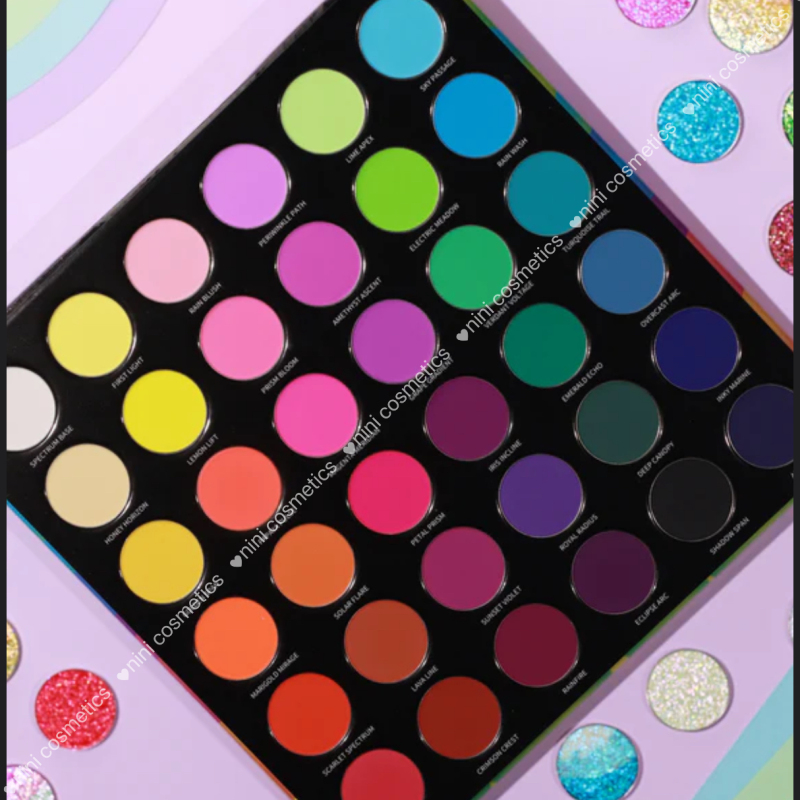 In Stock Bbb Arch of Color Eyeshadow Palette Dark Yin Yang Pink Ocean Violet Heart Vamp
