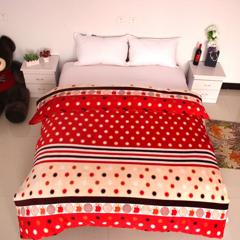 Mùa đông san hô nhung dày hai mặt sang trọng tấm đơn flannel trẻ em nhung duy nhất nhung đôi chăn Pháp mẫu ga giường đẹp