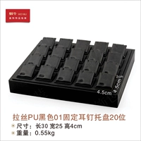09550 (1 модель B23-1) 20-битная фиксированная щетка PU Black of Earri Tray
