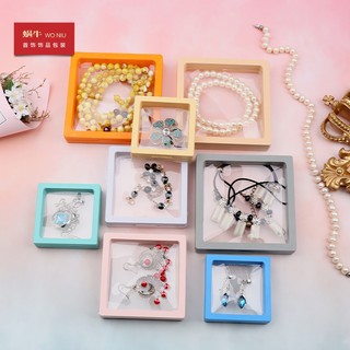 Earring jewelry storage box anti-oxidation PE film suspension box