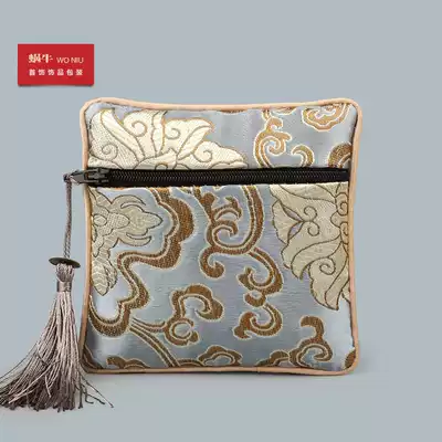 Zipper bag Hand decoration headdress packaging bag Pendant ring jewelry bag tips small bag Flannel jewelry bag custom 82