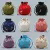 11*13 Round corner fruit bouquet mouth pull-out embroidered brocade bag Jewelry bag Play bag Walnut gift Buddha bead bag