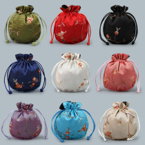 11*13 fillet fruit bundle mouth pull embroidery bag jewelry bag play bag walnut gift Buddha bead bag