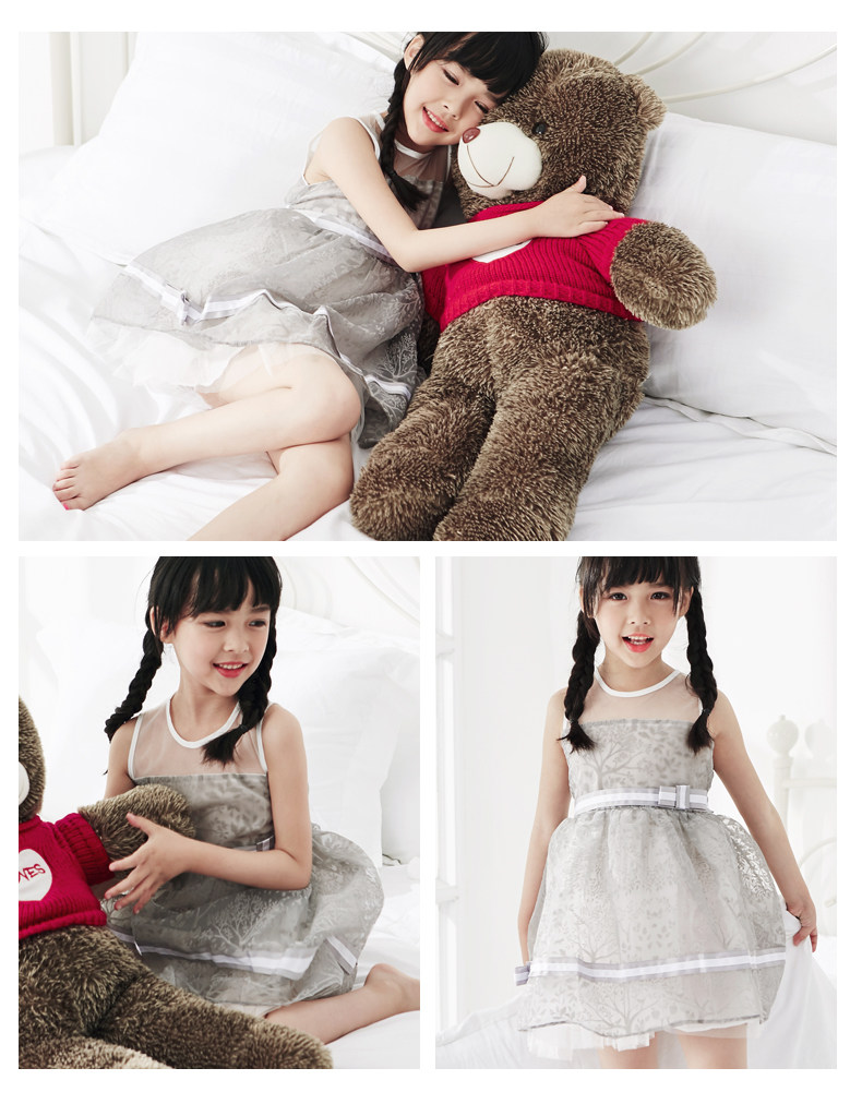 Robe enfant en mousseline de soie - Ref 2045733 Image 14