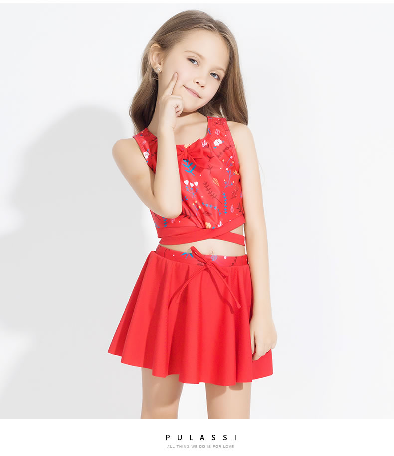 Plasch đồ bơi trẻ em nữ công chúa dễ thương váy chia bên bờ biển đồ bơi trẻ em lớn và cô gái đồ bơi trẻ em - Bộ đồ bơi của Kid đồ bơi cho trẻ sơ sinh