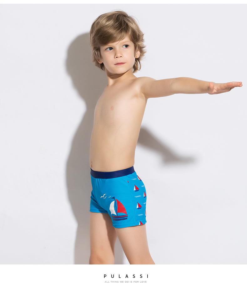 Plasch boy bơi thân lớn cậu bé nhanh chóng làm khô góc phẳng kỳ nghỉ hè phim hoạt hình dễ thương trẻ em đồ bơi nam trẻ em - Bộ đồ bơi của Kid đồ bơi nàng tiên cá