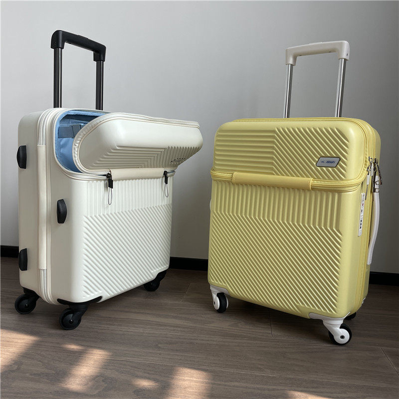 Japan's front opening box hinomoto silent all - wheel 20 Travel pull - box 24 inches charged suitcase