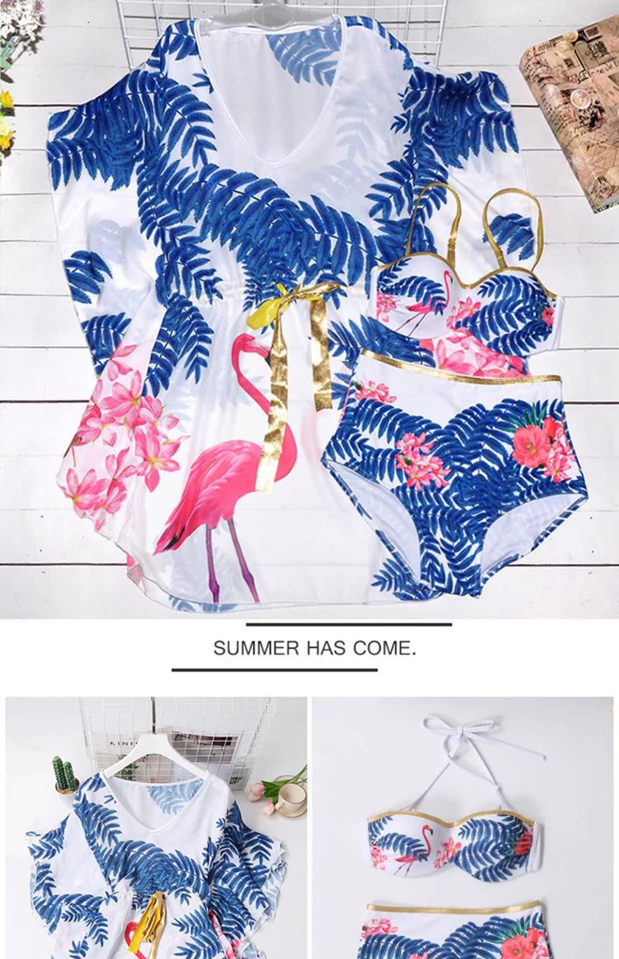 Cặp đôi đồ bơi cỡ lớn phù hợp với phụ nữ mặc bikini áo ba mảnh thời trang gợi cảm tụ tập đồ bơi bên bờ biển 	đồ đôi đi biển chụp hình cưới	