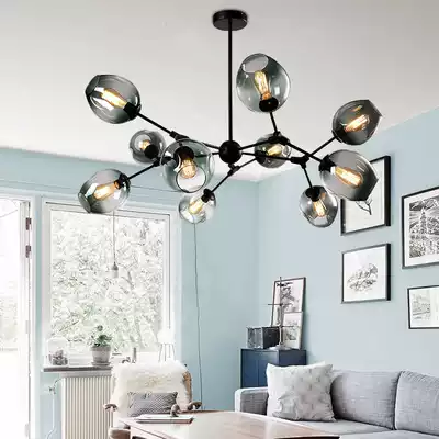 Atmospheric living room molecular dining room modern simple personality lamp style home Nordic Creative lamp chandelier Magic Bean