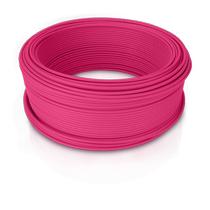 1 5 square pure copper core BYJ irradiation cross-linked wire 100 meters household wire Zhaolong red