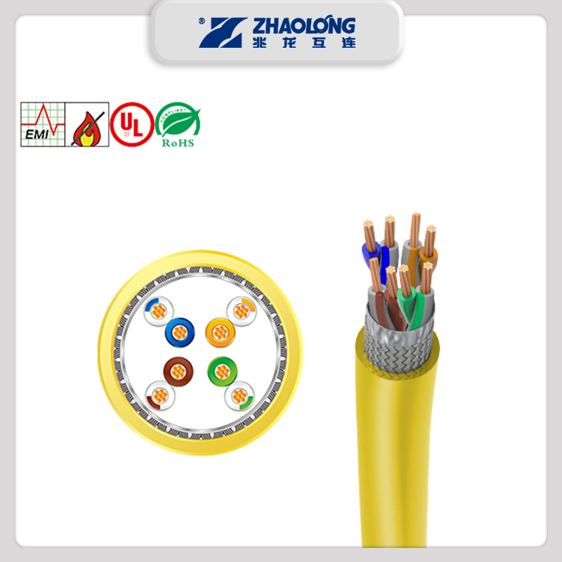 CC-link IE PVC LSZH Zhaolong Ethernet cable industrial grade communication network cable