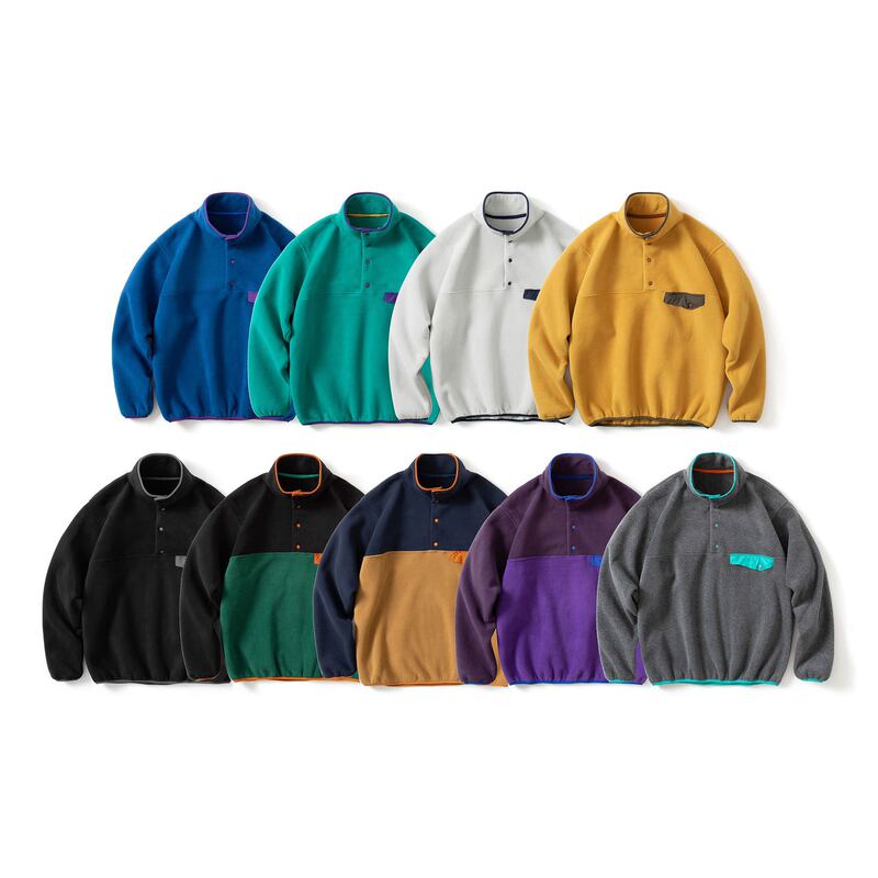 Self-Reliant Pata Alternative, Mountain-Style Outdoor American Retro Fleece Pullover Sweatshirt, Warm Jacket, Trendy
