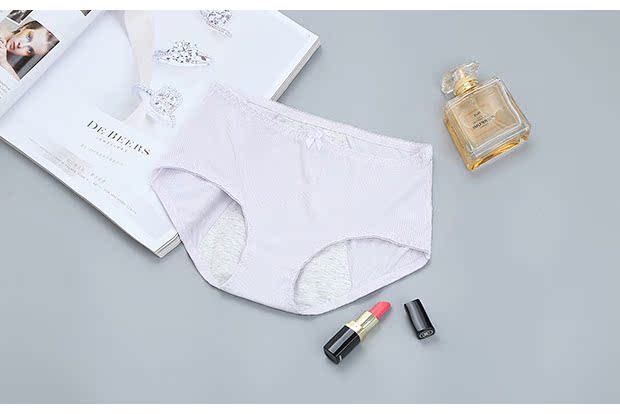 Sản phẩm mới Đồ lót nữ co giãn mềm Chống rò rỉ bên đêm kinh nguyệt quần sinh lý quần tam giác 6654 quần xì