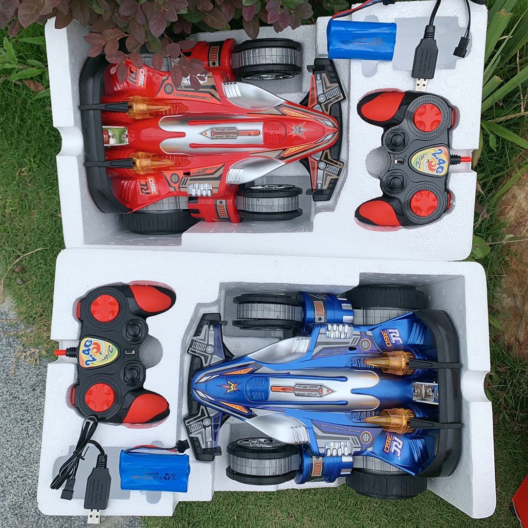 Qunxing stunt car 2 4 G remote control elegant rotating speed racing electric remote control car 360 degrees dazzling transfer