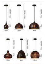 LOFT retro industrial wind rust Chandelier Bar restaurant Beauty Shop Bar Cafe designer iron lamp