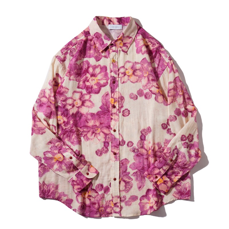 Wearing Is Fun Timesinfinity Spring Romantic Print Loose Casual Floral Shirt 538546