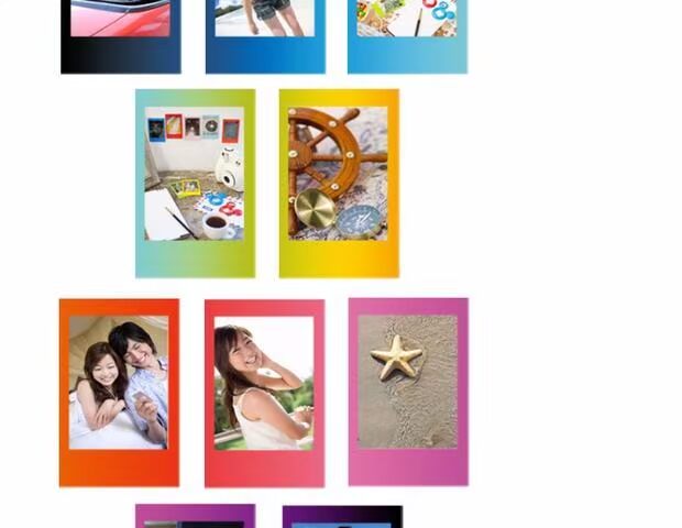 Fuji Polaroid giấy ảnh cầu vồng giấy ren mini7s đứng trông một giao dịch phim ảnh - Phụ kiện máy quay phim fujifilm instax mini 90