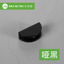 Water body wash 304 stainless steel fixed glass layer nipped mirror light wire drawing matt black