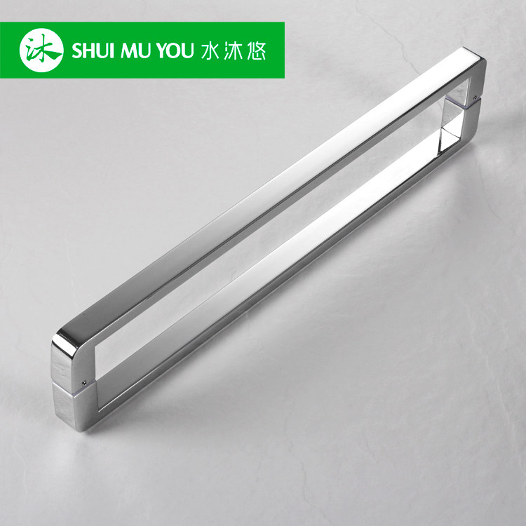 High-end mirror interior glass door bathroom Ming-fit handle shower room handle stainless steel custom hole midrange DYJ