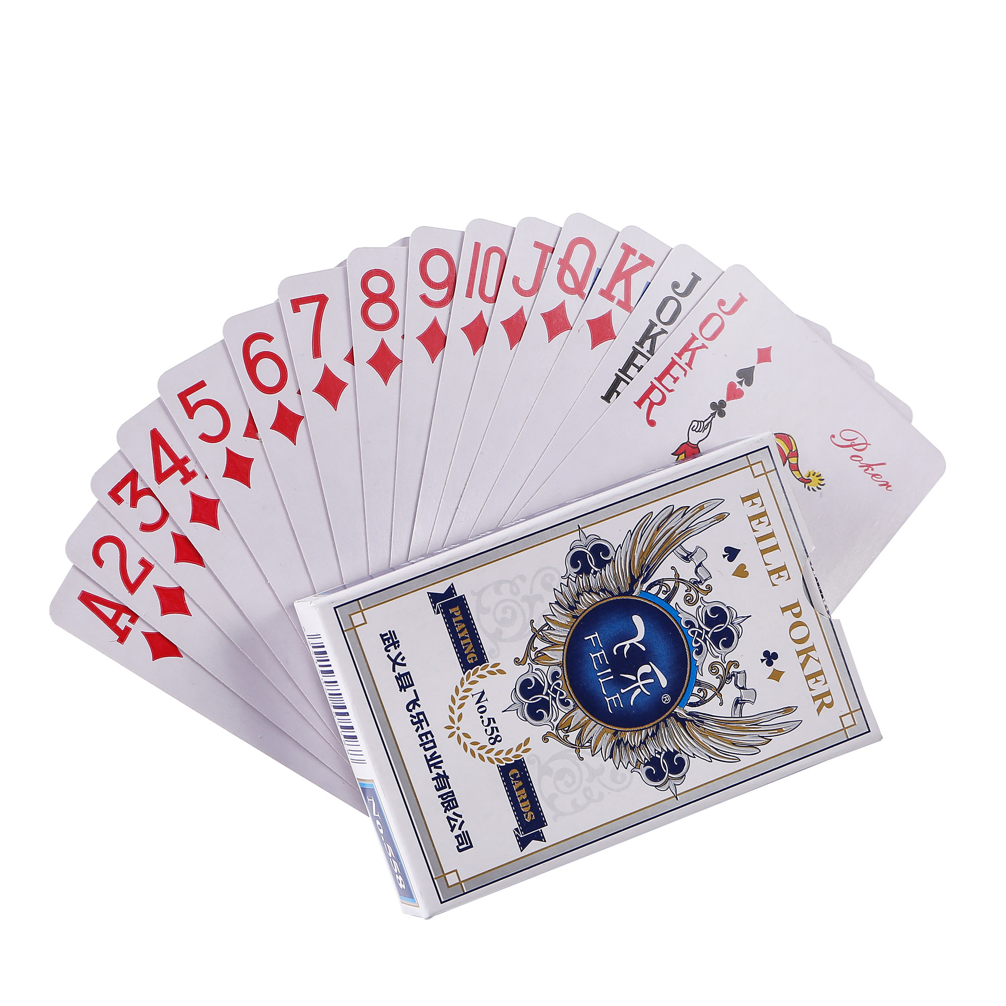 100 pairs of authorized original strong brother Feile 558 model FCL 10 pairs of cheap special poker playing cards