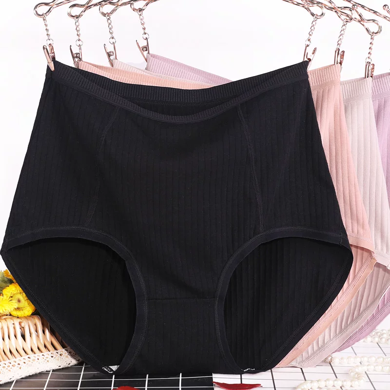 Т lingerie, хлопковые брюки, штаны, высокая талия, для среднего возраста, плюс размер