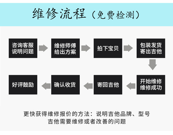 기타 수리, 수리, 디버깅, 파손된 개구부 수리, 파손된 끝 부분 수리, 페인트 표면 조정, 일렉트릭 기타의 느낌, 추가 픽업