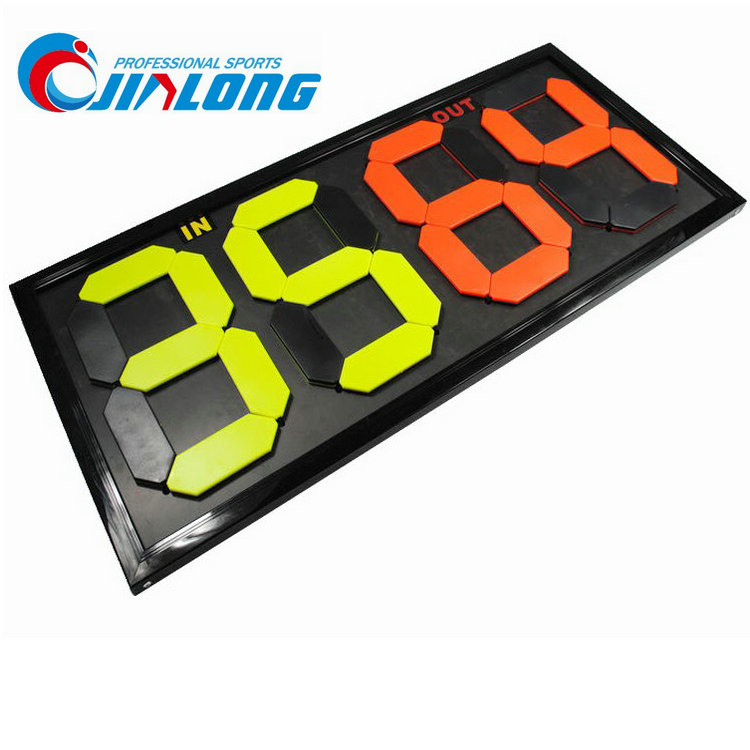 Football manual substitution card Football scoreboard Football flip card Double-sided display 4-digit 2-digit scoreboard