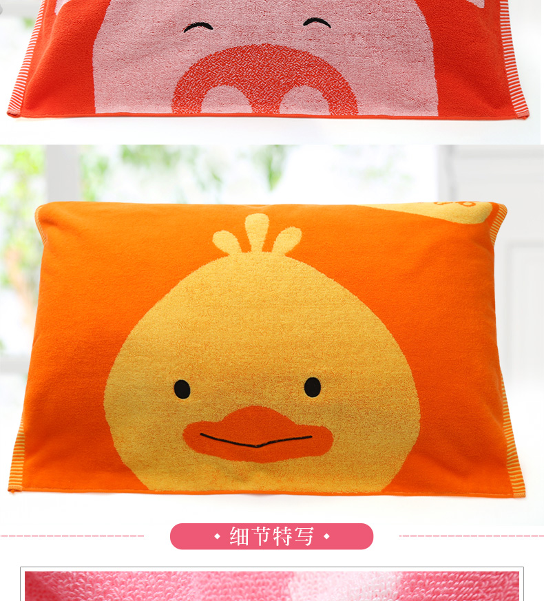 Jie Li Ya Gối Cotton dày để tăng hoạt hình dễ thương thấm nước mềm mại bốn mùa khăn gối thoáng khí khăn gối