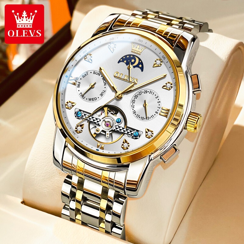 Swiss Genuine Baida Watch Men's Special Mechanical Watch Waterproof Business Luminous Hollow Fashion Feili Men's Watch