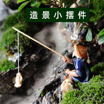 Waterways cylinders Rainforest cylinders View Ornaments Pendulum of water ethnic fish tanks Ceramic Decorations Turtle-cylinder building with small objects