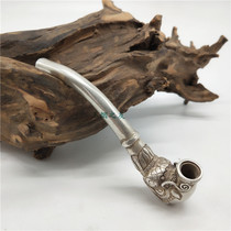 Copper-plated silver antique pipe faucet pot paper tobacco Tobacco Leaf cigarette mini dry bag smoking pot