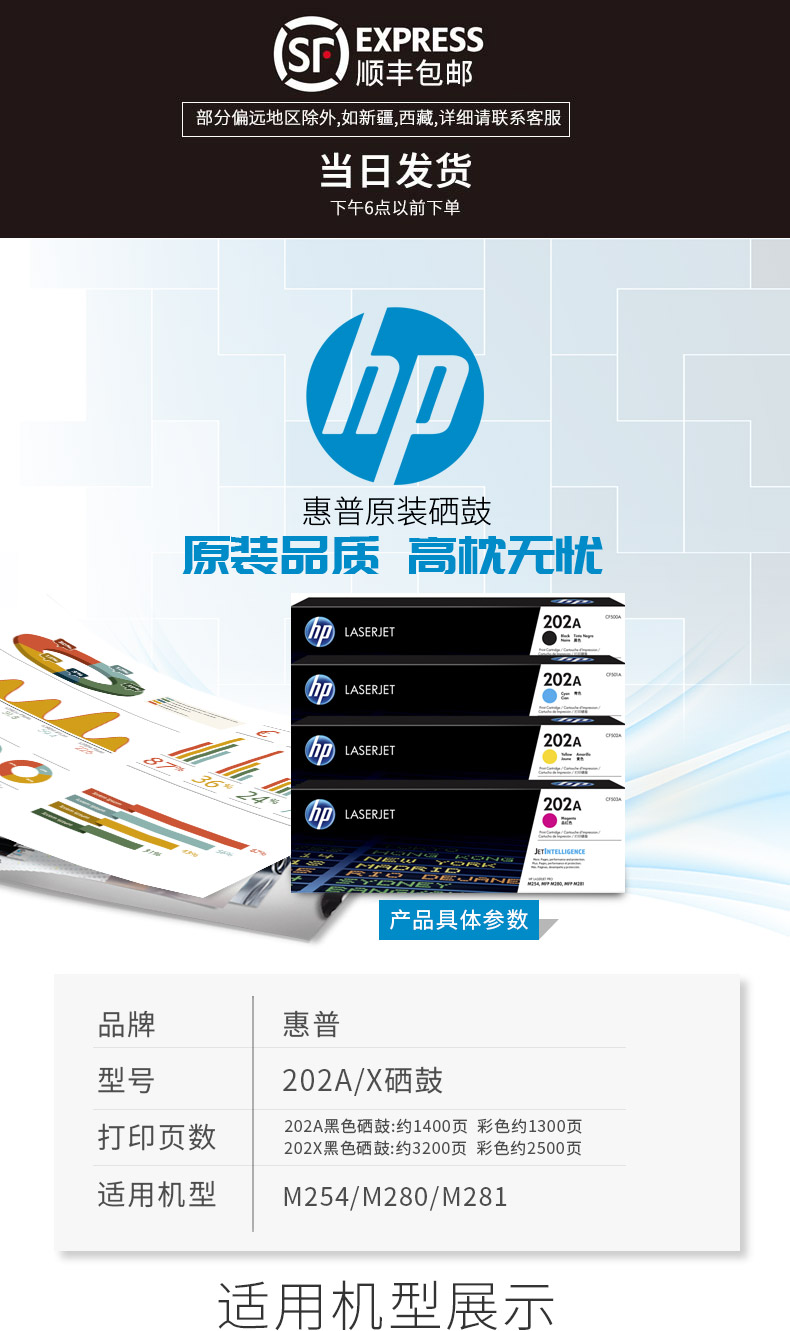 惠普（HP）硒鼓HP202A硒鼓CF500A