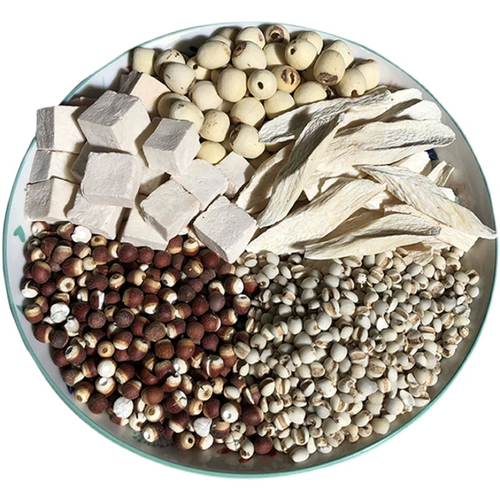 Ячмень, ямс, горгона, пория, порошок семян лотоса, порошок для здоровья селезенки «Пять элементов», цельнозерновой порошок, свежемолотая паста для завтрака, заваривай и ешь