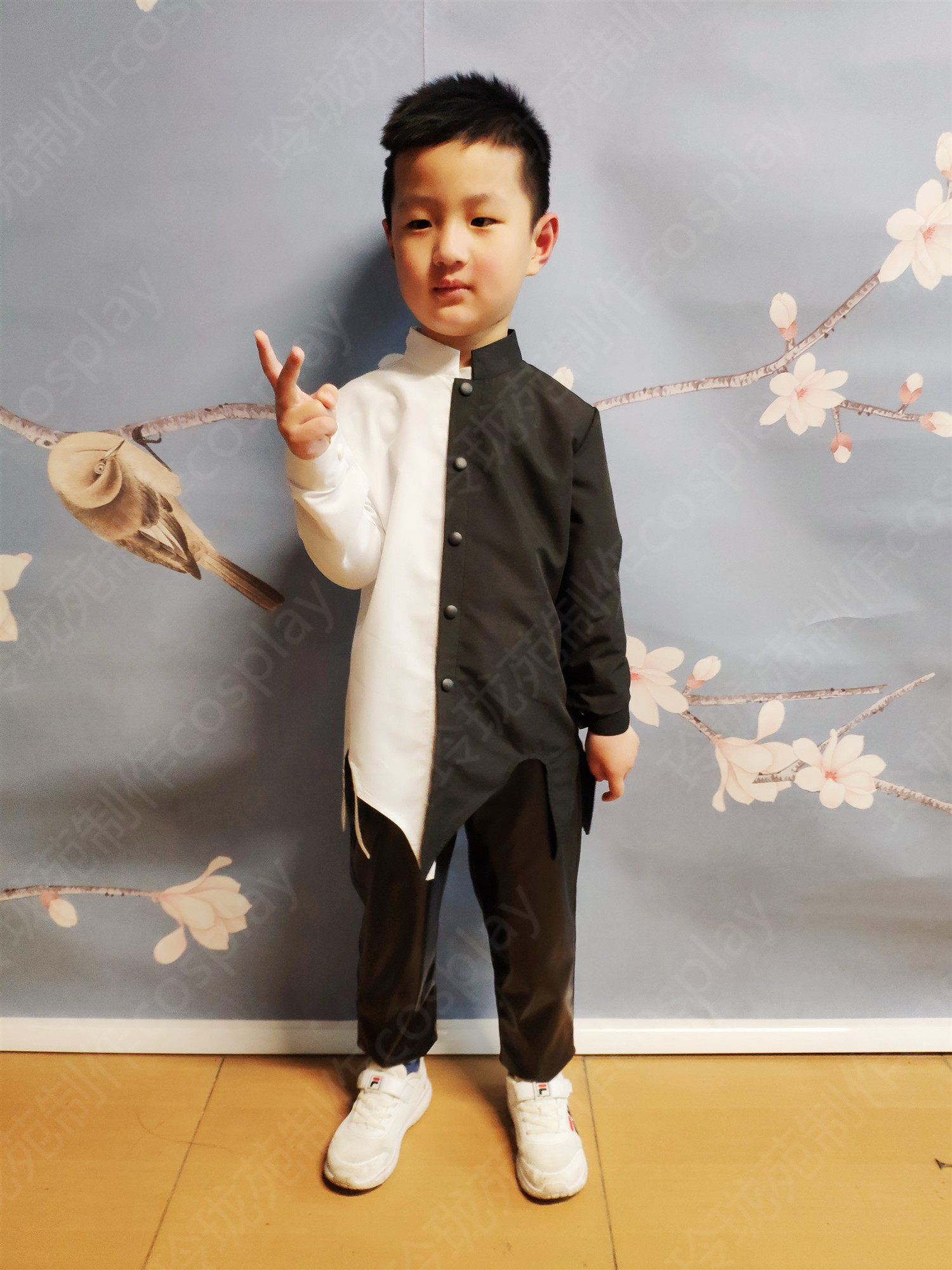 Derekiah shirt earthly body clothes children cos cosco shirt black and white Tegaccosplay tefossaki