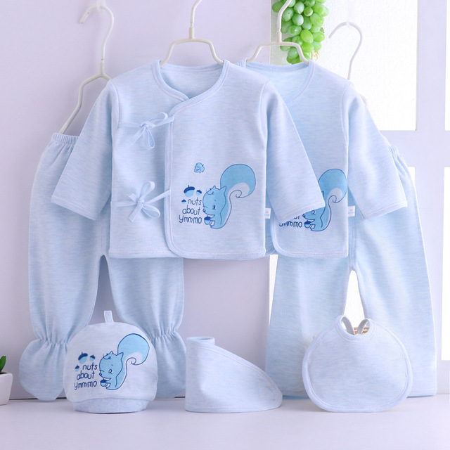 Newborn supplies delivery room maternity package baby set gift package newborn baby gift box cotton clothes 7 pieces