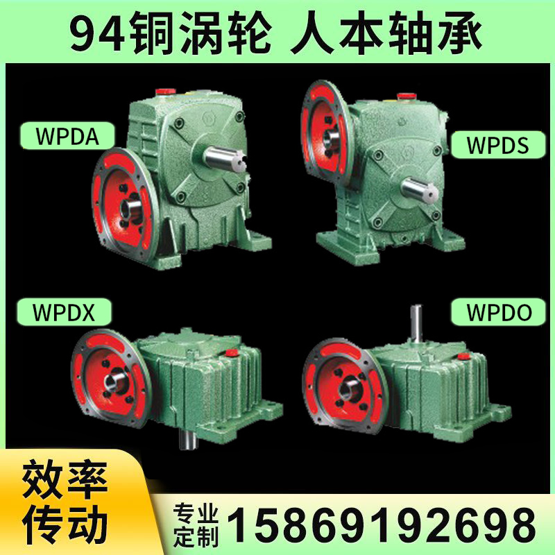WPDA WPDS WPDX 120 135 147 155 worm gear reducer with motor gear