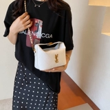 Цепь с ромбовидным узором, сумка через плечо, сумка на одно плечо, Южная Корея