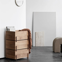 Simple and modern living room locker Bedroom storage Wabi-sabi wind