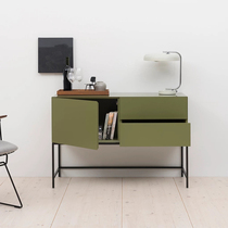 Valley and Nordic modern simple solid wood entrance dining side cabinet Small apartment Living room Dining room Bedroom locker Tea cabinet